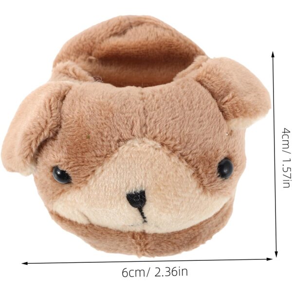 Plüschhausschuhe mit Tiermotiv für 18-Zoll-Puppen, weich und bequem