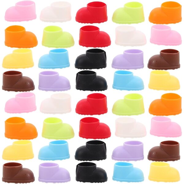 KOMBIUDA 20 Paia Mini Scarpe per Stivaletti Miniaturizzati da 10-15 cm Colori Assortiti