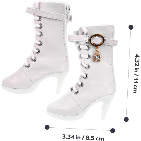 YARNOW Elegante Miniatur-Stiefeletten, 1 Paar für 60 cm große Puppen, Partyzubehör