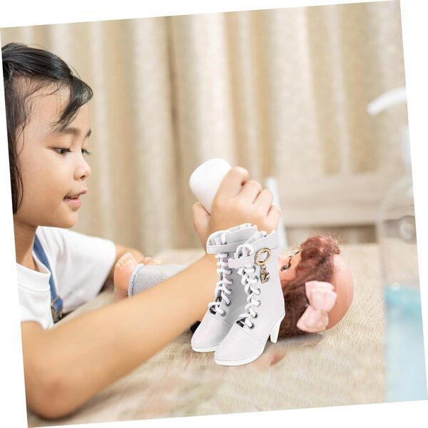 YARNOW Elegante Miniatur-Stiefeletten, 1 Paar für 60 cm große Puppen, Partyzubehör