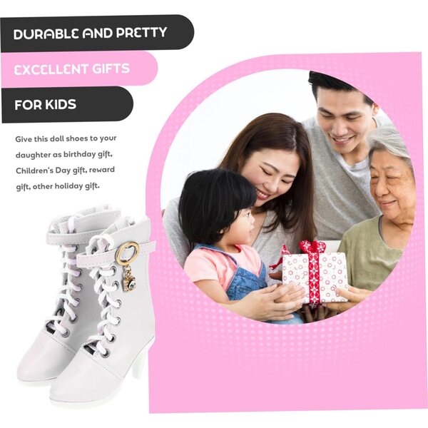 YARNOW Elegante Miniatur-Stiefeletten, 1 Paar für 60 cm große Puppen, Partyzubehör