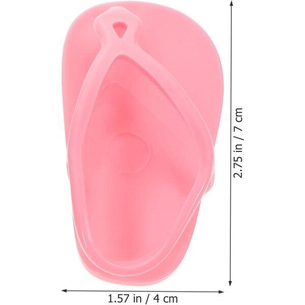 3 Paar bunte Mini-Puppenschuhe – kreative und dekorative Accessoires aus Kunststoff