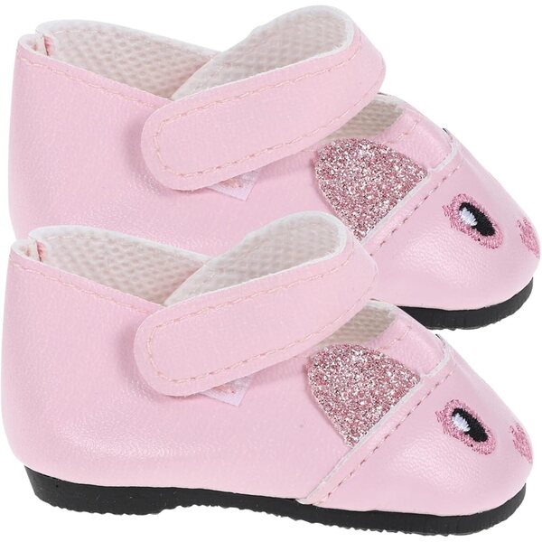 WOONEKY Scarpe Miniatura Rosa per Bambole e Decorazioni Casa 6,7x3,5 cm