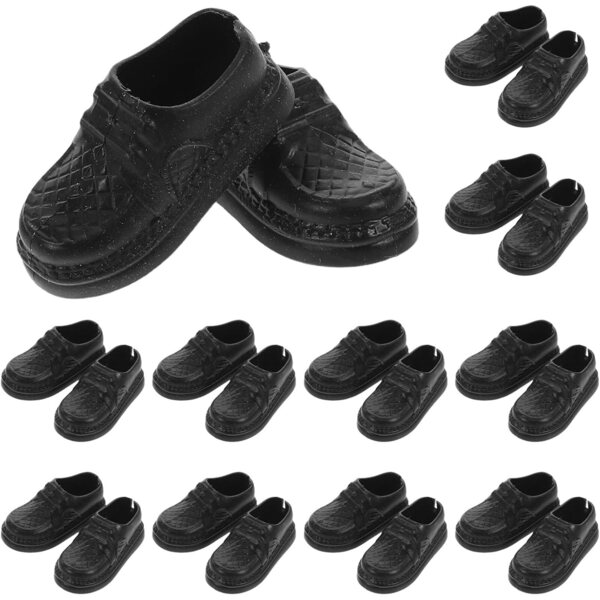 20 Paar Miniatur-Herrenschuhe für Mikro-Accessoires und Dekorationen