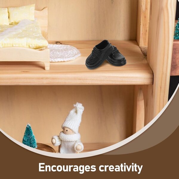 20 Paar Miniatur-Herrenschuhe für Mikro-Accessoires und Dekorationen