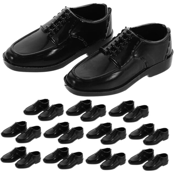 12 Paar Miniatur-Puppenschuhe – dekorative Accessoires für Puppenhäuser