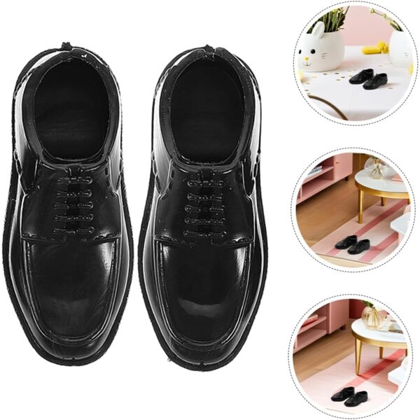 12 paia scarpe in miniatura per bambole da uomo in scala 1:6 per case delle fate