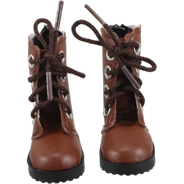 Plüschstiefel für 30 cm große BJD-Puppen – 2-teiliges Set. Detaillierte Miniaturschuhe