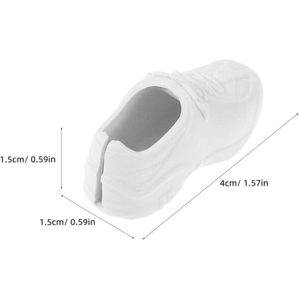 Vaguelly Miniatur-Sportschuhe für Puppen – Mehrfarbige Kunststoffschuhe 4 cm