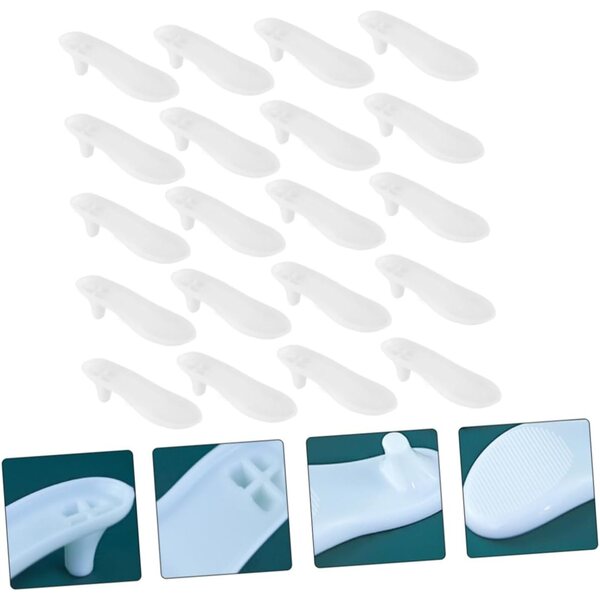 20 pezzi Suole per Scarpe Bambole Plastica Durevole Accessori Leggeri e Versatili