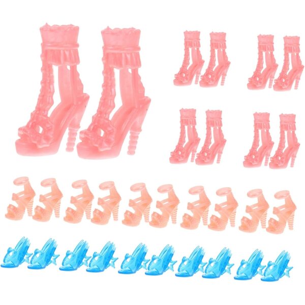 YARNOW 15 Paia Mini Scarpe Decorative Resistenti per Miniature e Giocattoli