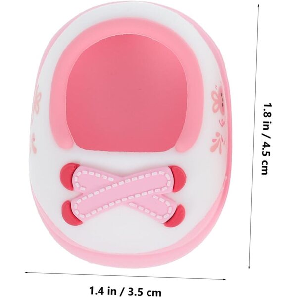 Toyvian Scarpe Miniatura per Bambole con Design Animali, Rosa e Resistenti 5x3,5 cm