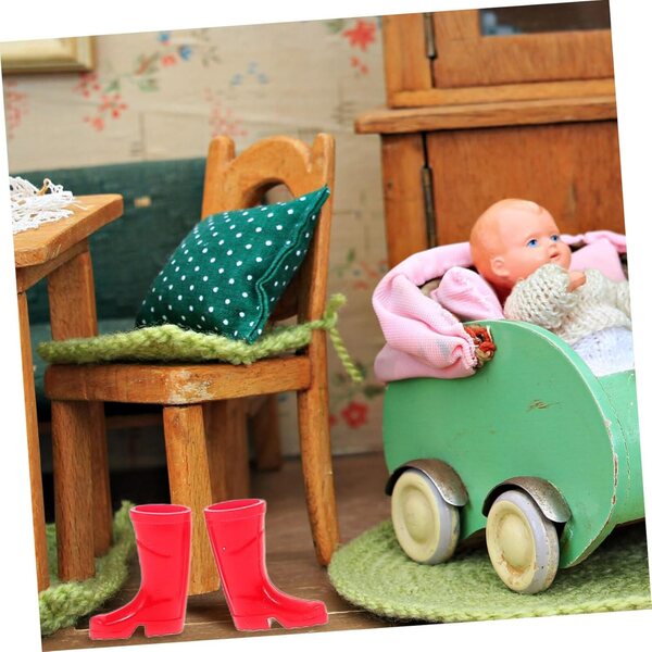 Mini Stivali da Pioggia in Miniatura per Natale – Decorazioni Festive Realistiche