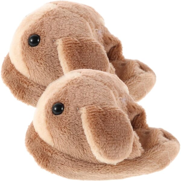 WOONEKY Pantofole Di Peluche a Tema Animale per Bambole 18 Pollici, Scarpe Invernali Miniatura