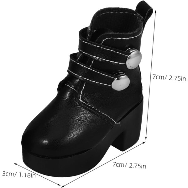 VICASKY Elegante und vielseitige PU-Puppenstiefel – Modeaccessoires für Puppen
