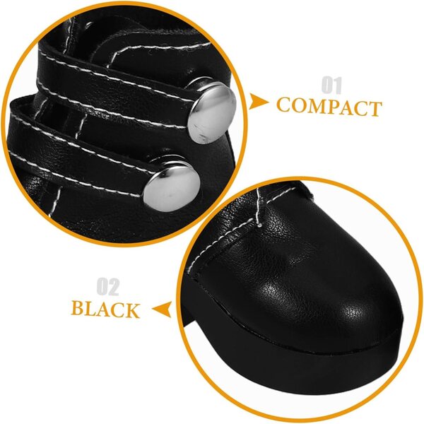 VICASKY Elegante und vielseitige PU-Puppenstiefel – Modeaccessoires für Puppen