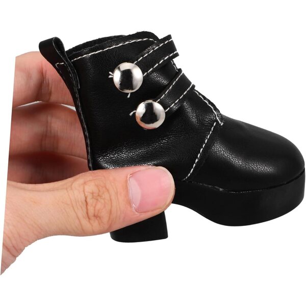VICASKY Elegante und vielseitige PU-Puppenstiefel – Modeaccessoires für Puppen