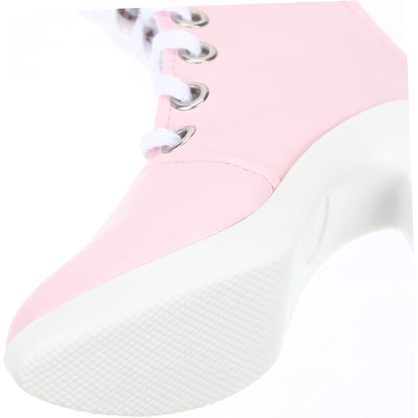 YARNOW Stivali Miniatura per Bambole 11x8.5cm Scarpe Eleganti e Adorabili Rosa