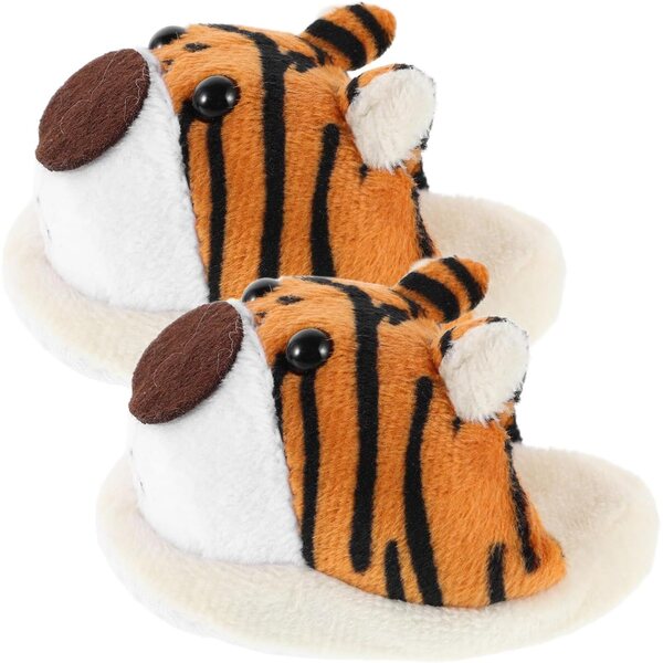 Scarpe Invernali per Bambole a Forma di Animale Calde e Morbide in Peluche