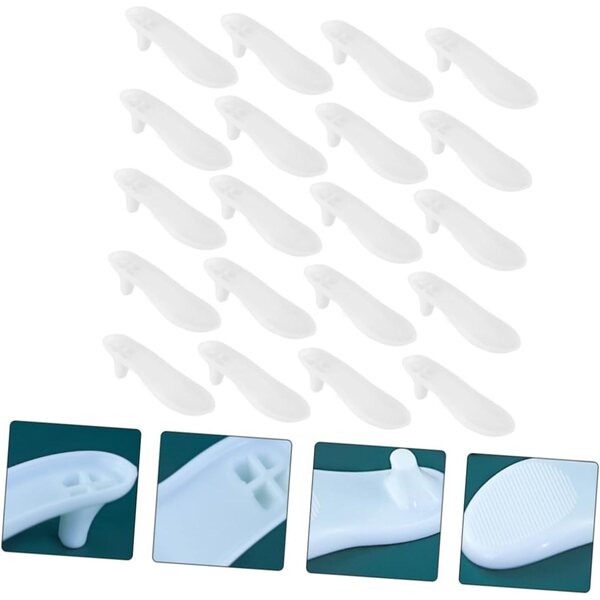 20 Suole in Plastica Resistenti per Scarpe di Bambole - Accessori Fai da Te