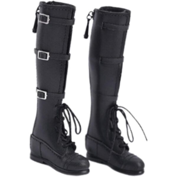 Stiefel im Maßstab 1:6 für weibliche 12-Zoll-Actionfiguren, Schwarz, TTETTZ
