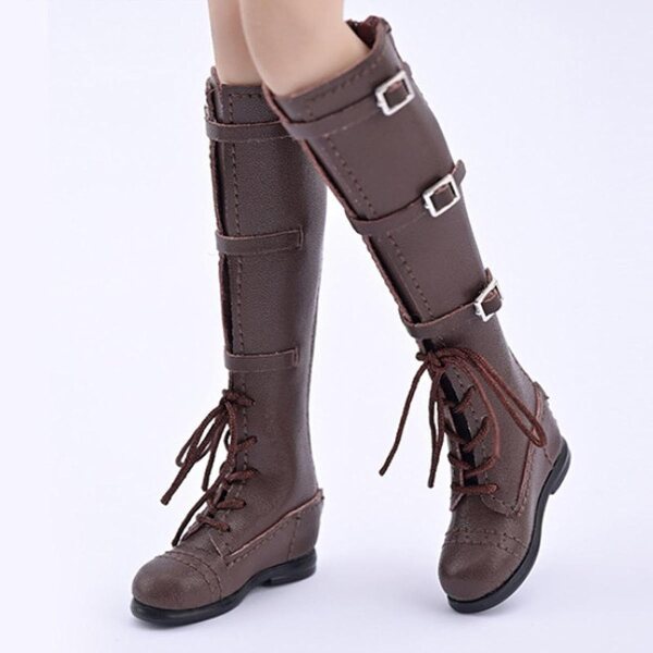Braune Schuhe und Stiefel für 1/6 Puppen – 12 Zoll weibliche Figuren