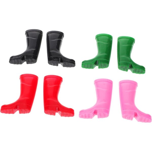 YARNOW Mini Stivali Antipioggia Natalizi per Bambole Accessori Case delle Bambole