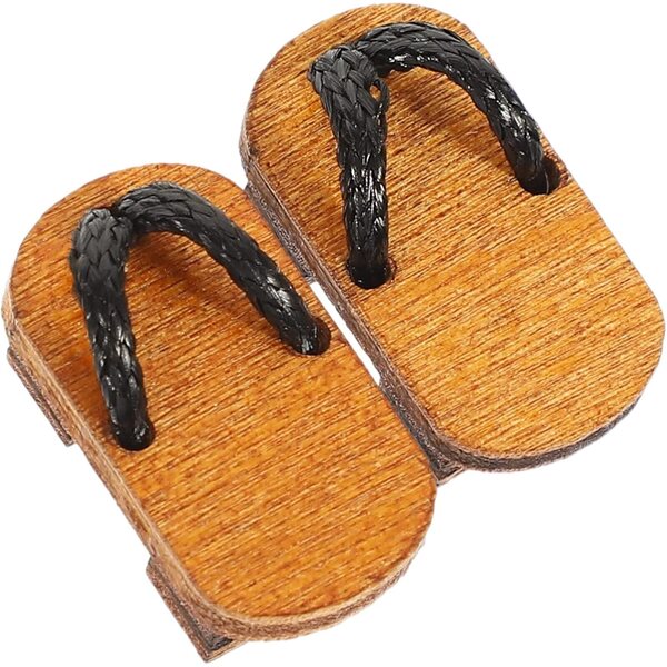 Mini Scarpe in Legno per Bambole BJD - Decorazioni Artigianali per Mini Case e Feste