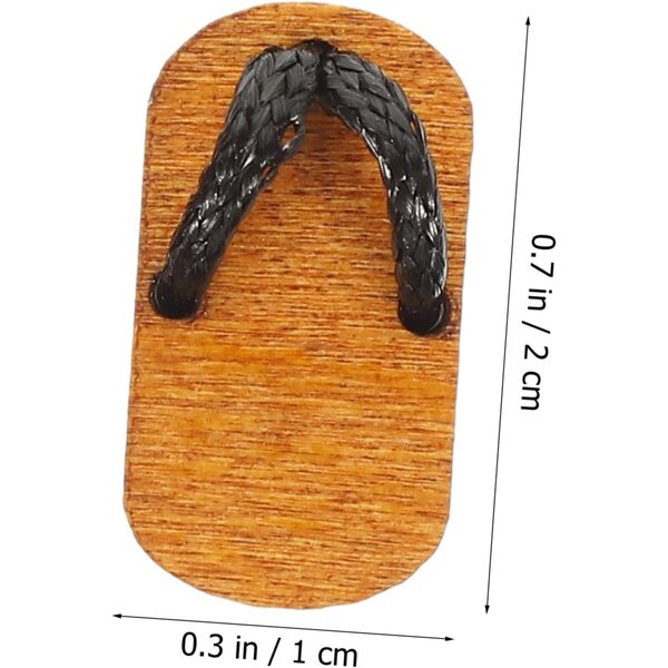 Mini Scarpe in Legno per Bambole BJD - Decorazioni Artigianali per Mini Case e Feste