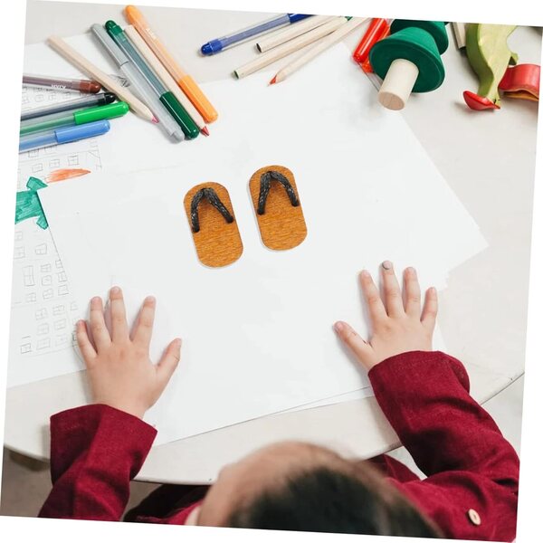 Mini Scarpe in Legno per Bambole BJD - Decorazioni Artigianali per Mini Case e Feste