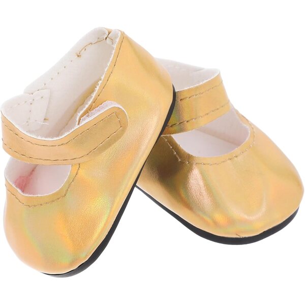 Scarpe per Bambola Stivali Miniatura Dorate Accessori Giocattolo per Bambole Femminili