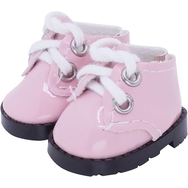 Etistta 17 cm Puppenschuhe – Rosa bunte Lederstiefel