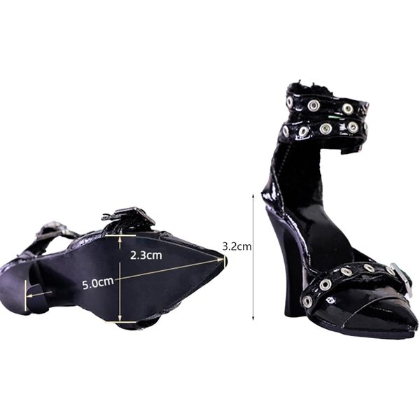 High-Heel-Schuhe für Puppen im Maßstab 1:4 aus PU-Material – Sammler von modischen Schuhen
