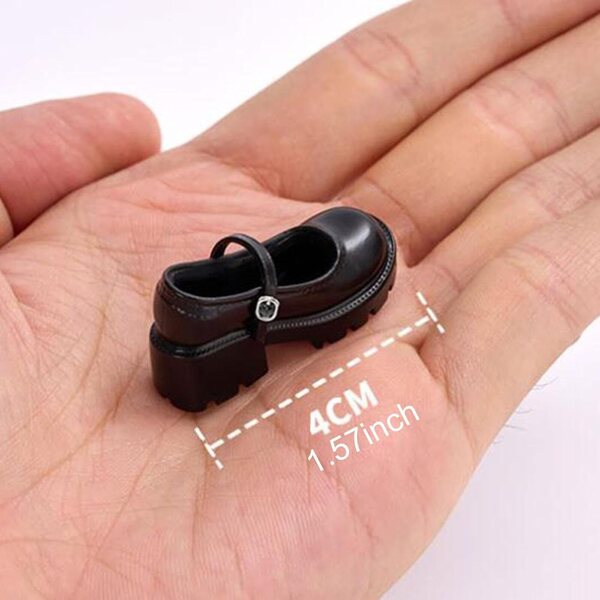 Jojomis PVC 1/6 Puppenschuhe, 4 cm Miniatur-Frauenschuhe