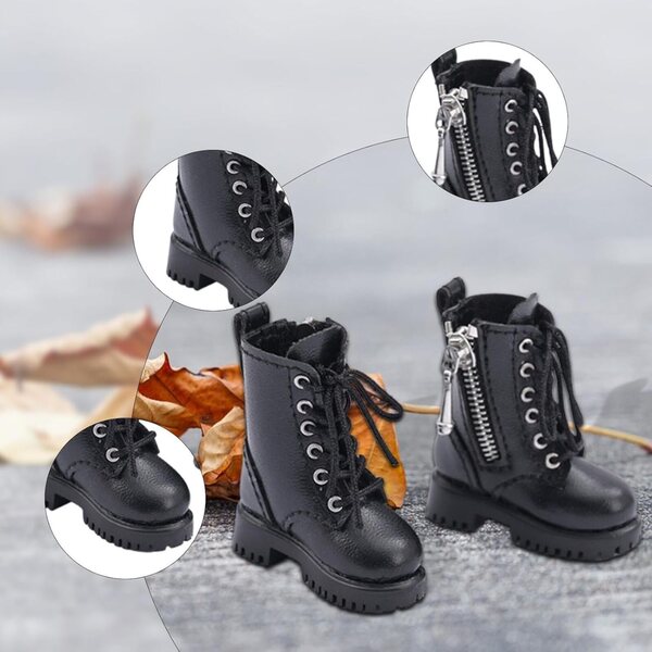 1:6 Puppenstiefel mit dickem Absatz, 30,5 cm großes Zubehör für weibliche Actionfiguren