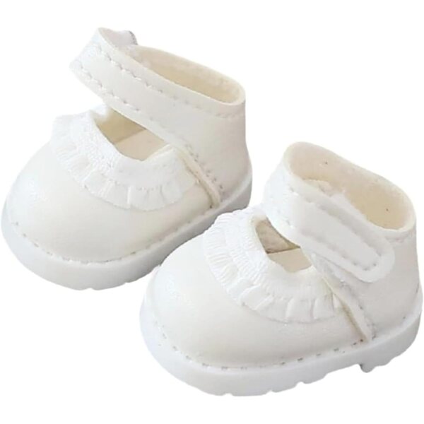 Kawaii Spitzenschuhe für 15–17 cm große Puppen, weiße Modeaccessoires YEHOOM