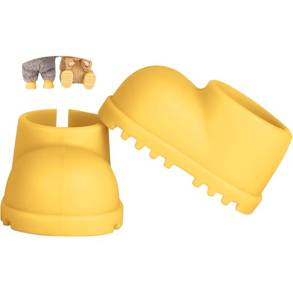 Sunla Silikonschuhe für 17 cm große Puppen – gelbe rutschfeste Stiefel