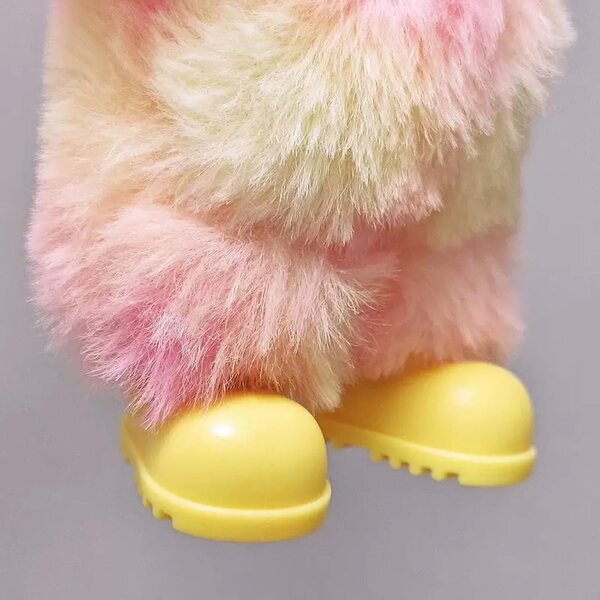 Sunla Silikonschuhe für 17 cm große Puppen – gelbe rutschfeste Stiefel