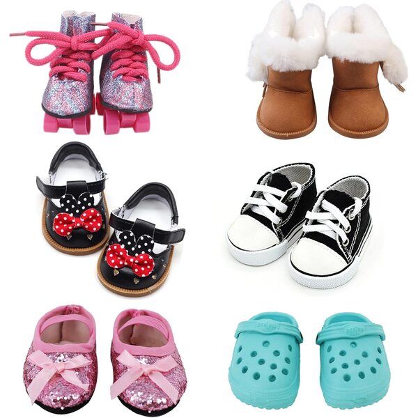 6 paia di scarpe per bambole da 45,7 cm perfette per outfit vari