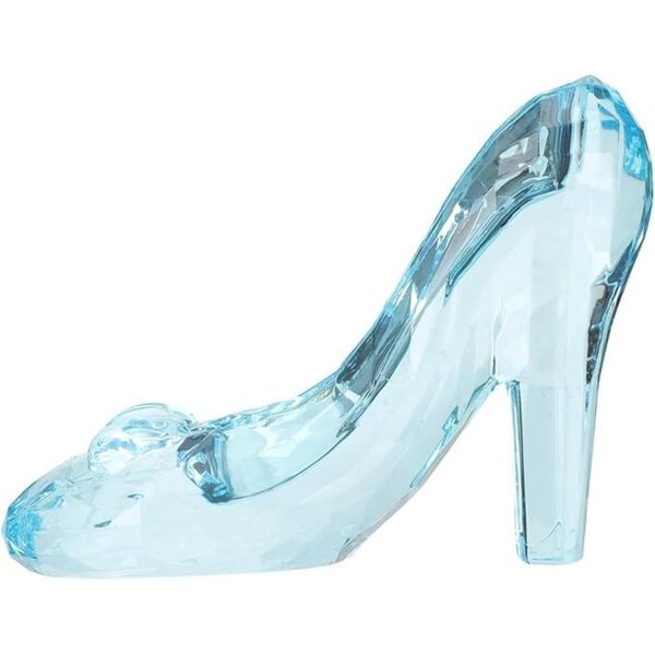 Blauer Mini-High-Heels-Schuh aus Acryl für Puppen und Mini-Hausdekorationen