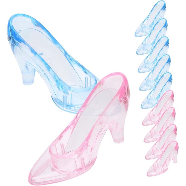 24 Miniature Scarpe Alte Plastica per Decorazioni Feste, Matrimoni e Compleanni
