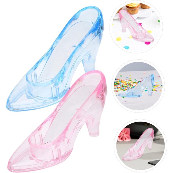 24 Miniature Scarpe Alte Plastica per Decorazioni Feste, Matrimoni e Compleanni
