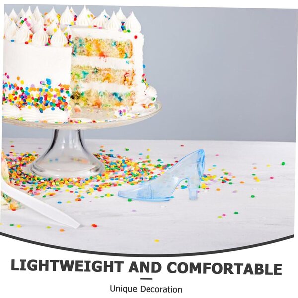 24 Miniature Scarpe Alte Plastica per Decorazioni Feste, Matrimoni e Compleanni