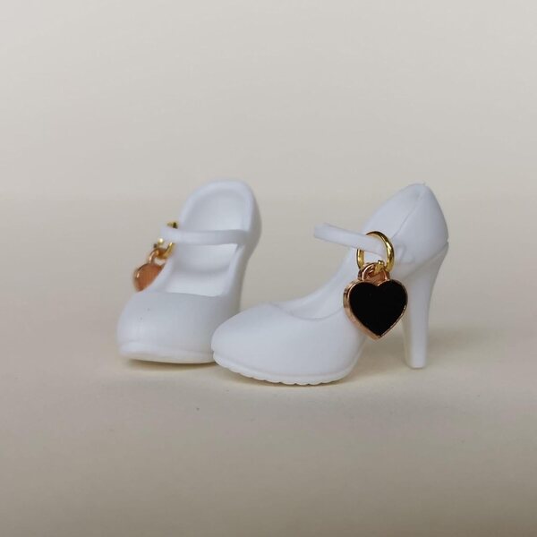 1/6 Miniaturschuhe mit hohen Absätzen für 12-Zoll-Puppen – Folpus-Paar