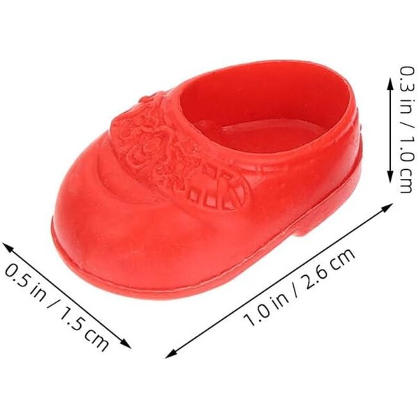 Vaguelly 5 Paar Miniaturschuhe für Puppenhäuser, realistische Accessoires aus Kunststoff