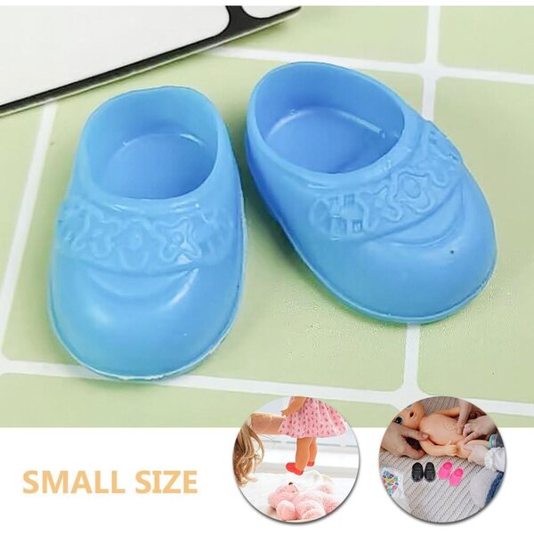Vaguelly 5 Paar Miniaturschuhe für Puppenhäuser, realistische Accessoires aus Kunststoff