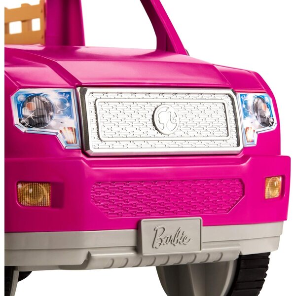 Barbie Farm-Spielset mit blonder Puppe, rosafarbenem LKW und Zubehör für Kinder ab 3 Jahren