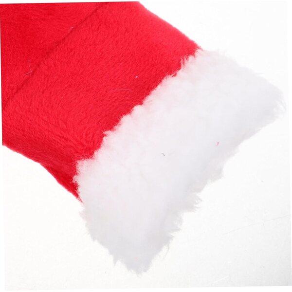 VICASKY Miniatur-Pelzstiefel für Puppen – rote Weihnachtsaccessoires