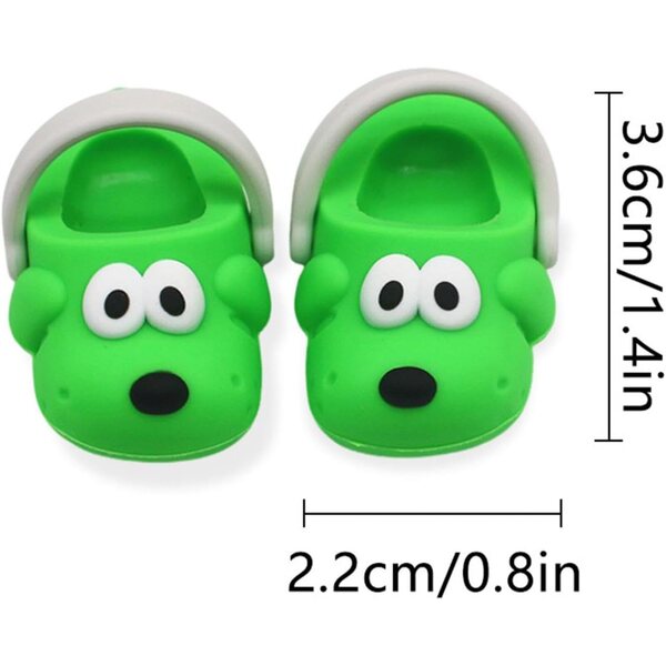 Générique Schuhe für Spielzeug aus PVC, Miniaturen, bunte Sandalen und Hausschuhe