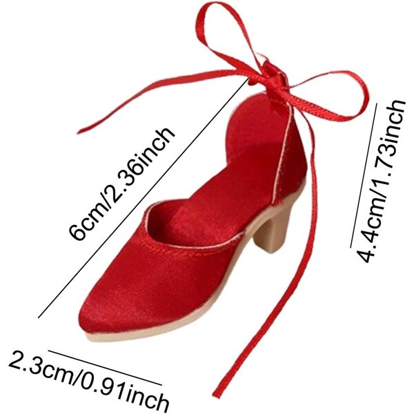 Qianly Scarpe con Tacco Alto in Scala 1:4 per Bambole Femminili Collezionabili